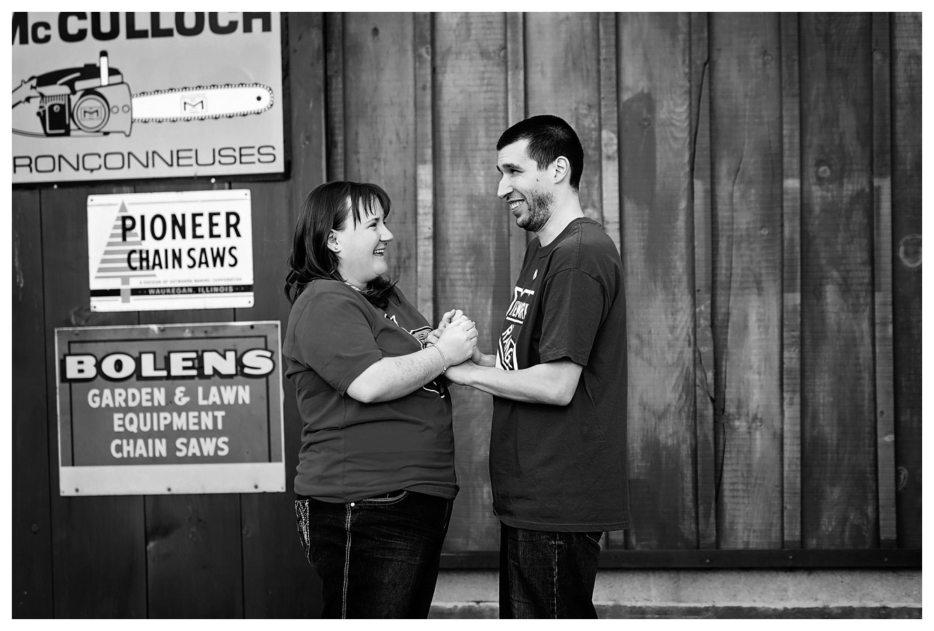 Engagement at Wheelers pancake house